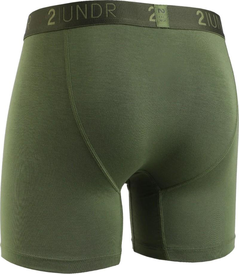 Swing Shift Boxer Briefs, 6" Inseam, Solid - Mens - army green 1
