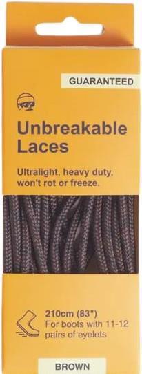 Unbreakable Laces - 83" / 210cm - brown 1