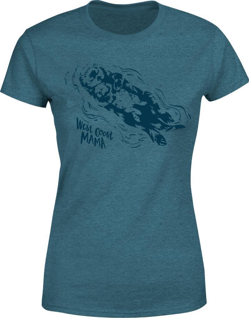 Otter T-Shirt - Womens - Heather Teal 1