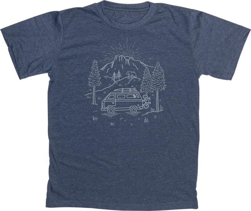 Van Life T-Shirt - Mens - Heather Navy 1