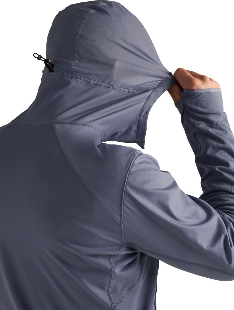 Delta Hybrid Hoody - Mens - stratus 1