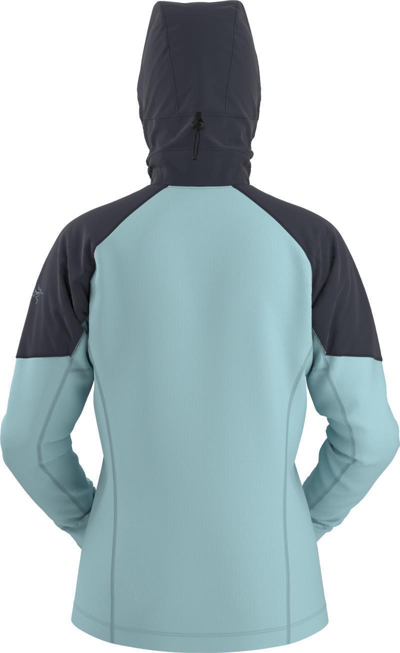 Delta Hybrid Hoody - Womens - Glissade / Black Sapphire 2