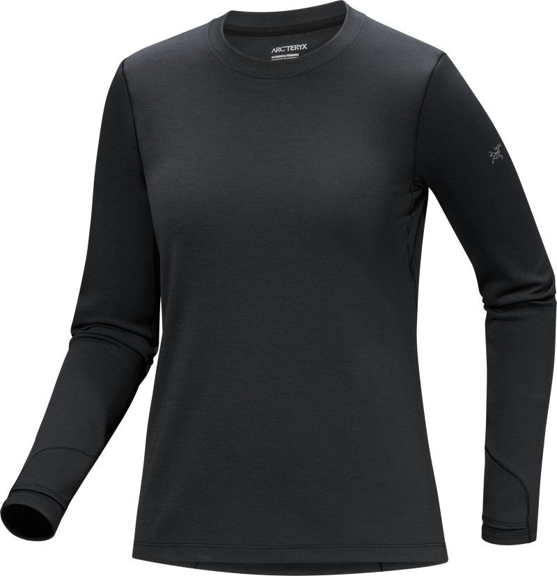 Taema Thermal Crew LS - Womens - black heather 1