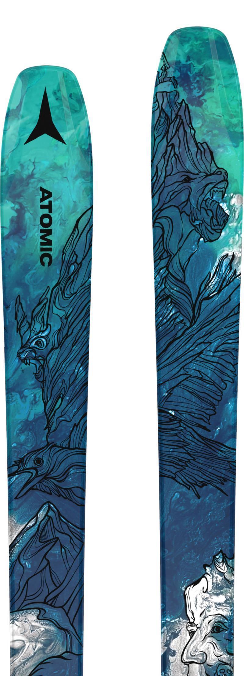 Bent 100 Skis - Mens - Grey Metallic / Blue 3
