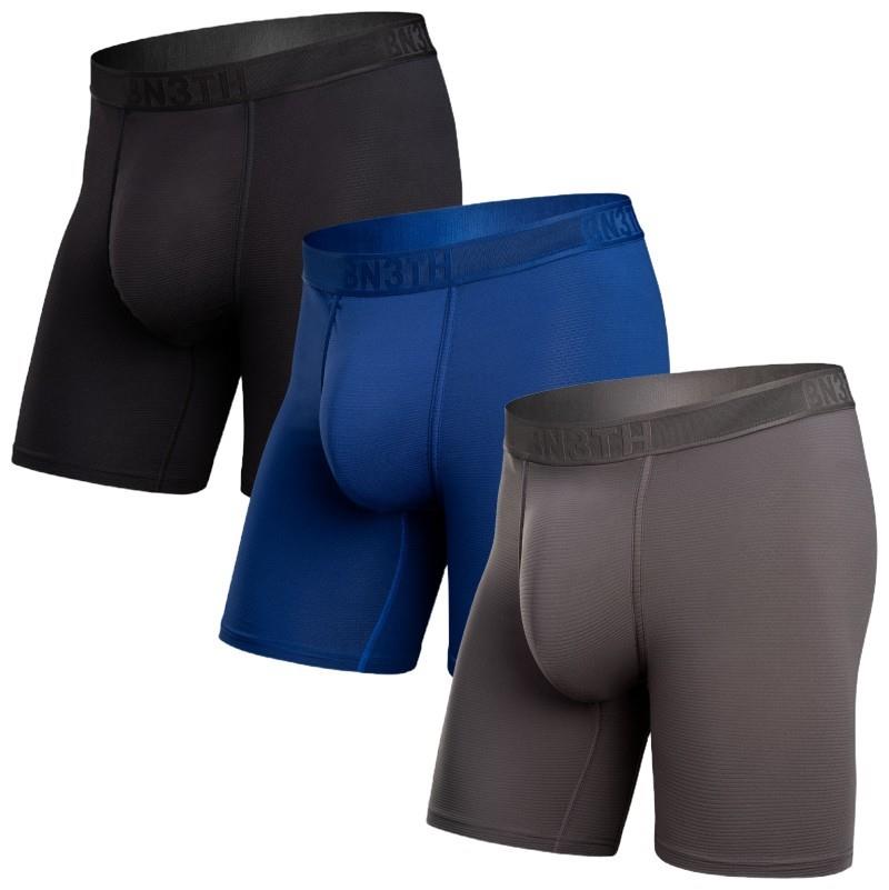 Pro Flex Boxer Briefs - Mens - 3 Pack - black / recovery / shadow 1