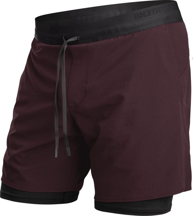 Session Shorts 2n1, 7" Inseam - Mens - wine red 1