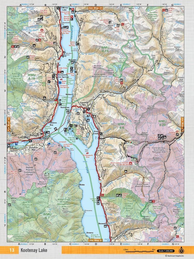 Kootenay Lake Topo Map - Not Applicable 1