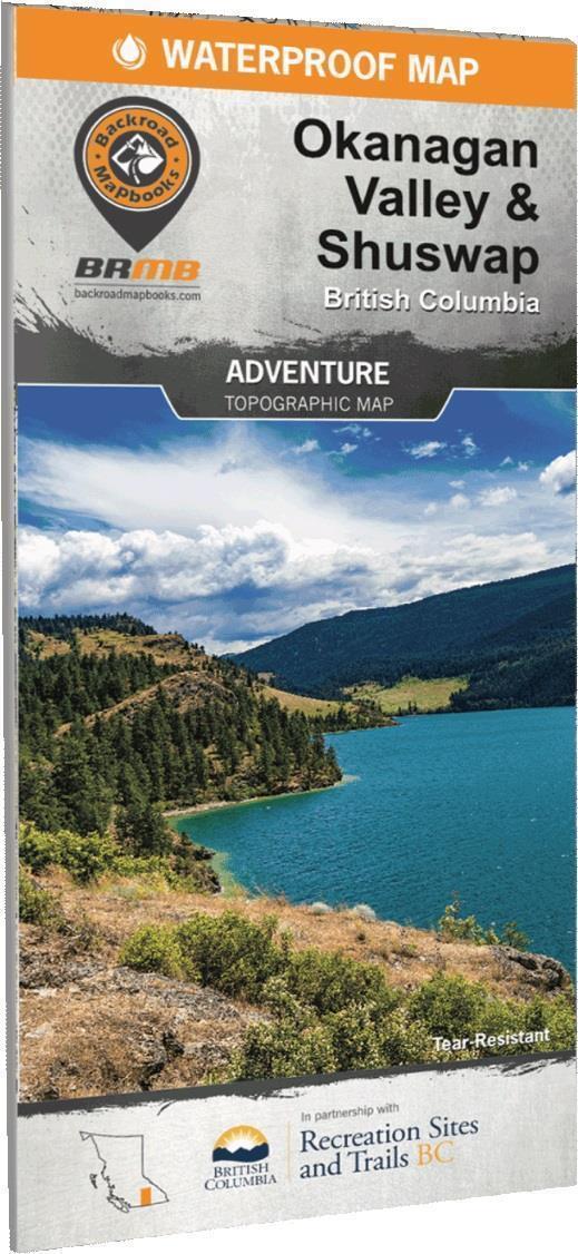 Waterproof Map - Okanagan Valley Shuswap BC - Not Applicable 1