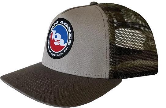 Classic Logo Trucker Hat - Steel / Tiger Camo 1