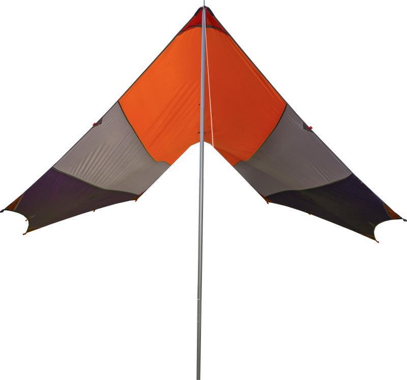 Deep Creek Tarp - Large - orange / taupe / eggplant 1