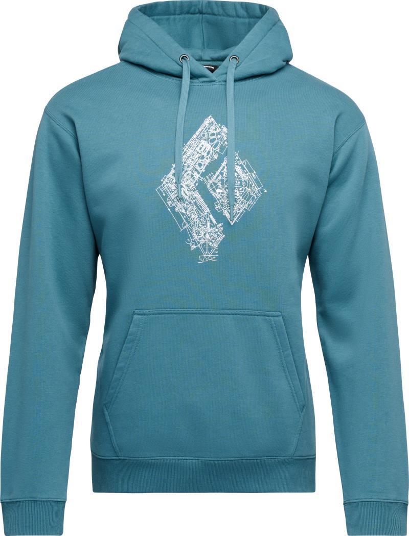 Engineered Diamond Pullover Hoody - Mens - creek blue 1