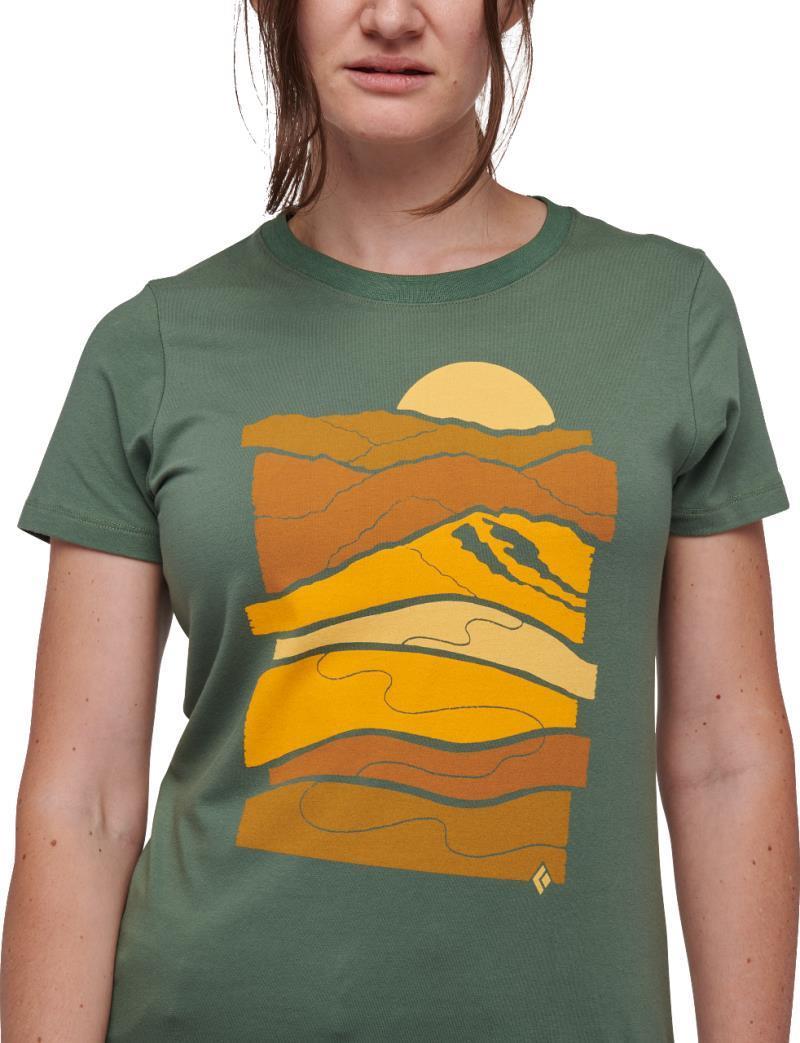 Leveled Landscape SS Tee - Womens - laurel green 1