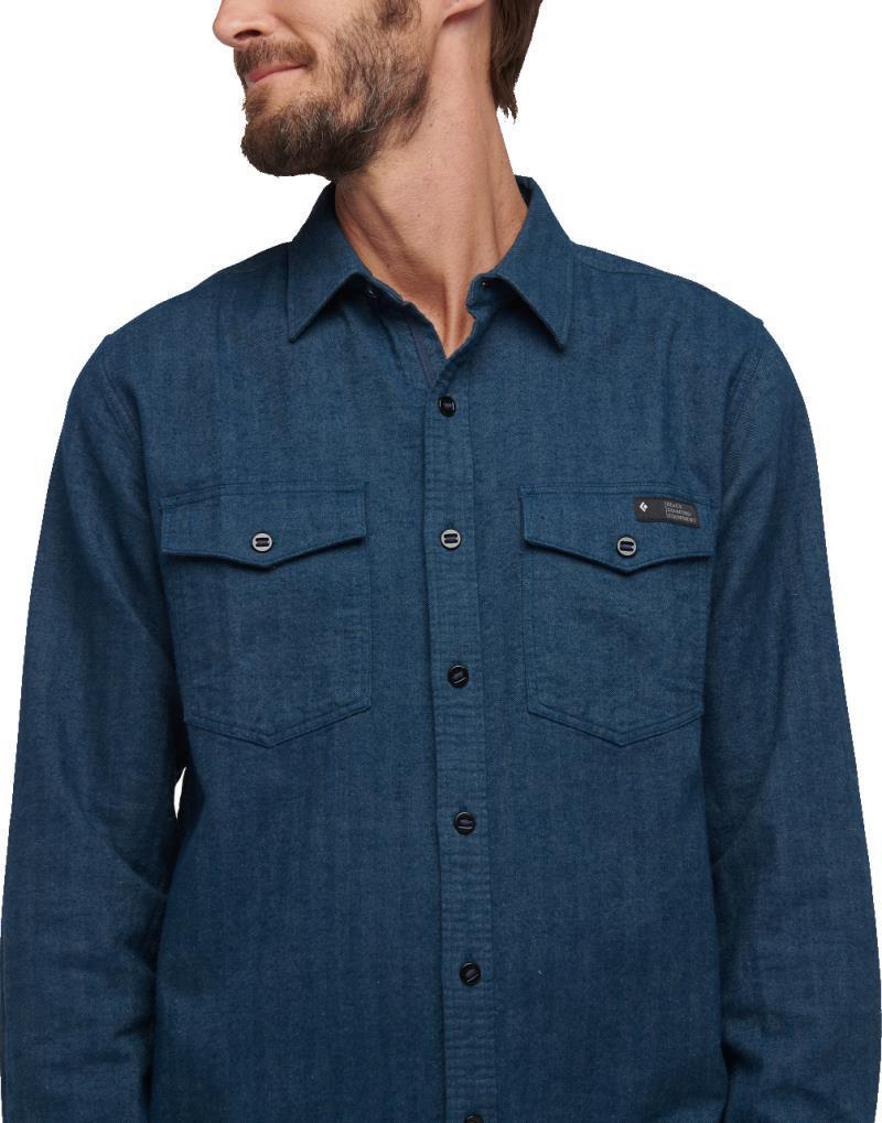 Sentinel LS Flannel Shirt - Mens - indigo heather 1