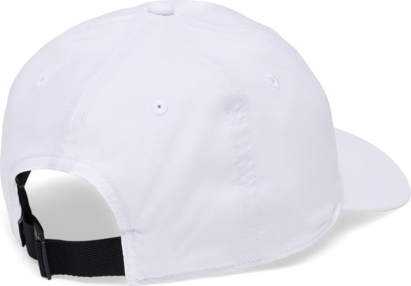 Synthetic Dad Hat - white / black woven quickdraws patch 1