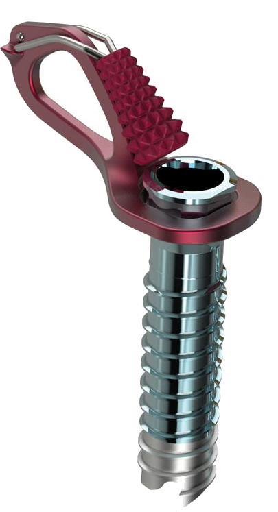Aero Lite Ice Screw 10cm - Red 1