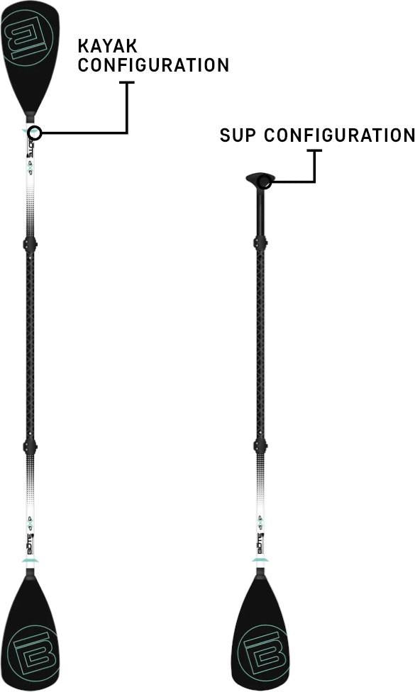 Hybrid Paddle - Aluminum - 4pc - black 1