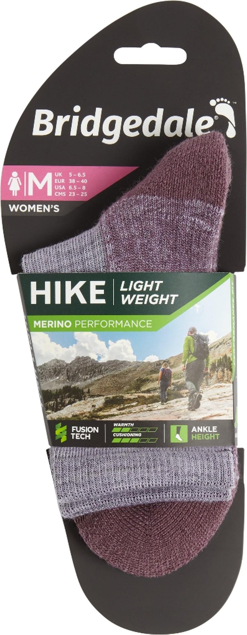 Hike Lightweight Merino Performance 3/4 Crew Socks - Womens - heather / damson 1