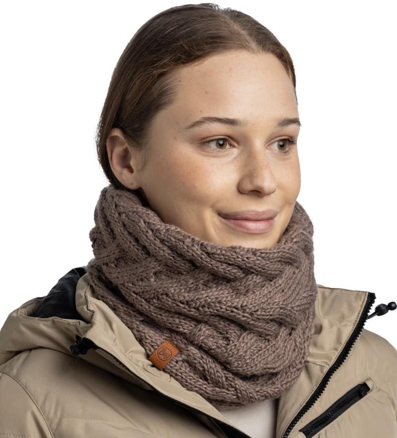 Caryn Knitted Neckwarmer - cobblestone - 123518.322.10.00 1