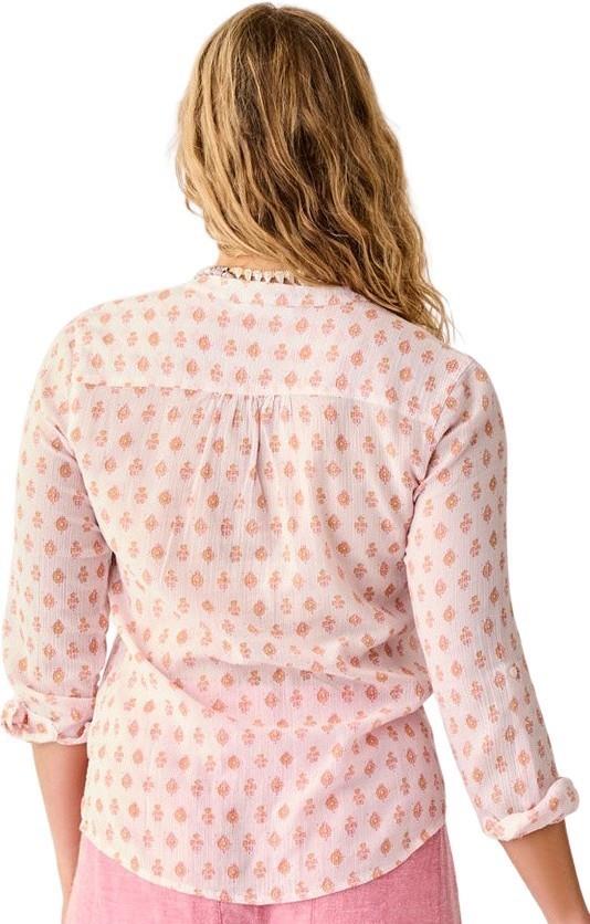 Dylan Gauze Shirt - Womens - pink batik 1