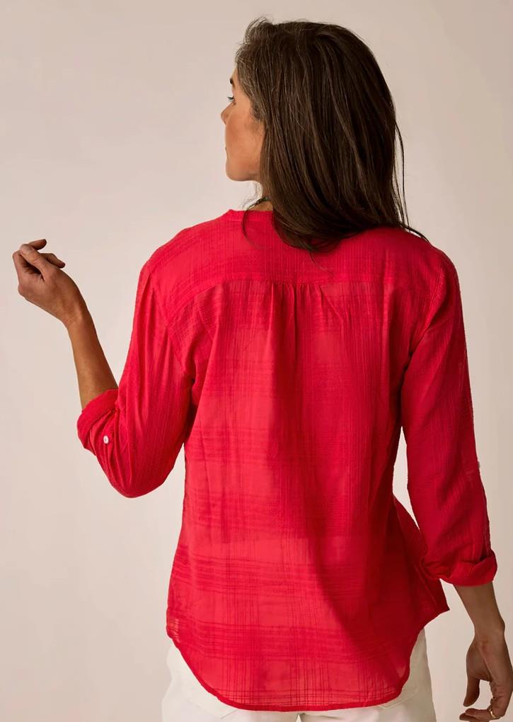 Dylan Textured Tunic - Womens - watermelon 1