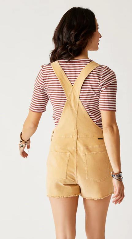 Jason Overalls, Short - Womens - honey 1