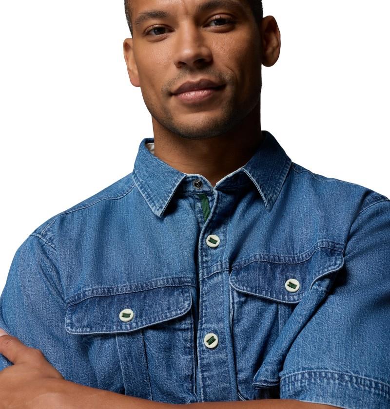 Acker Rock Twill SS Button Down - Mens - denim 1
