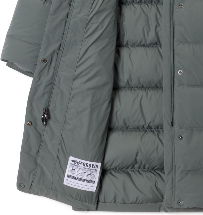 Amaze Puff Long Hooded Jacket - Youth Girls - sedona sage 1