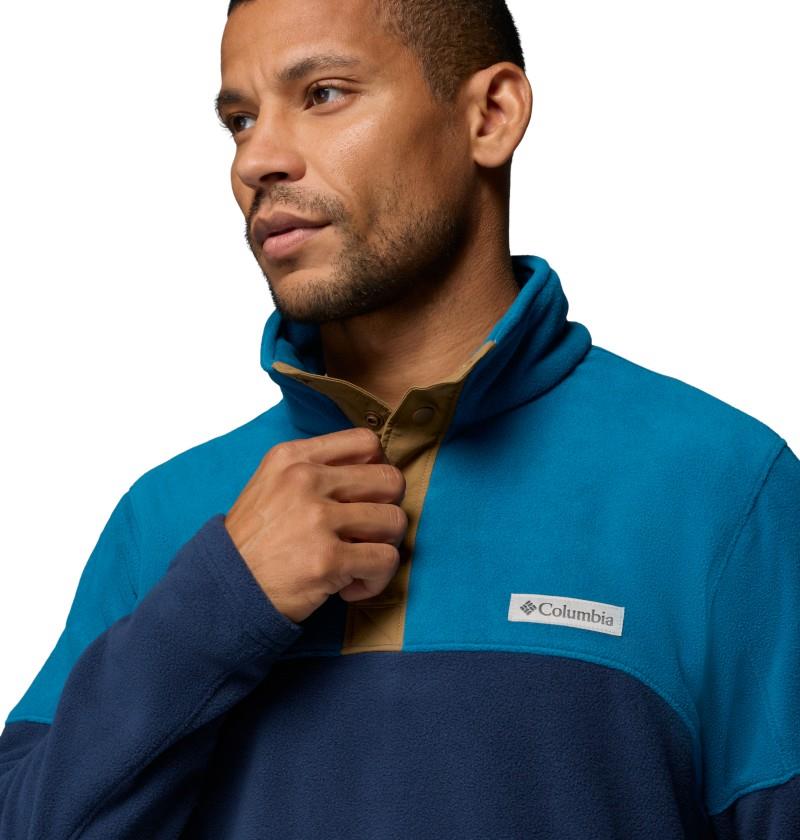 Basin Trail II Half Snap Fleece - Mens - collegiate navy / phoenix blue 1
