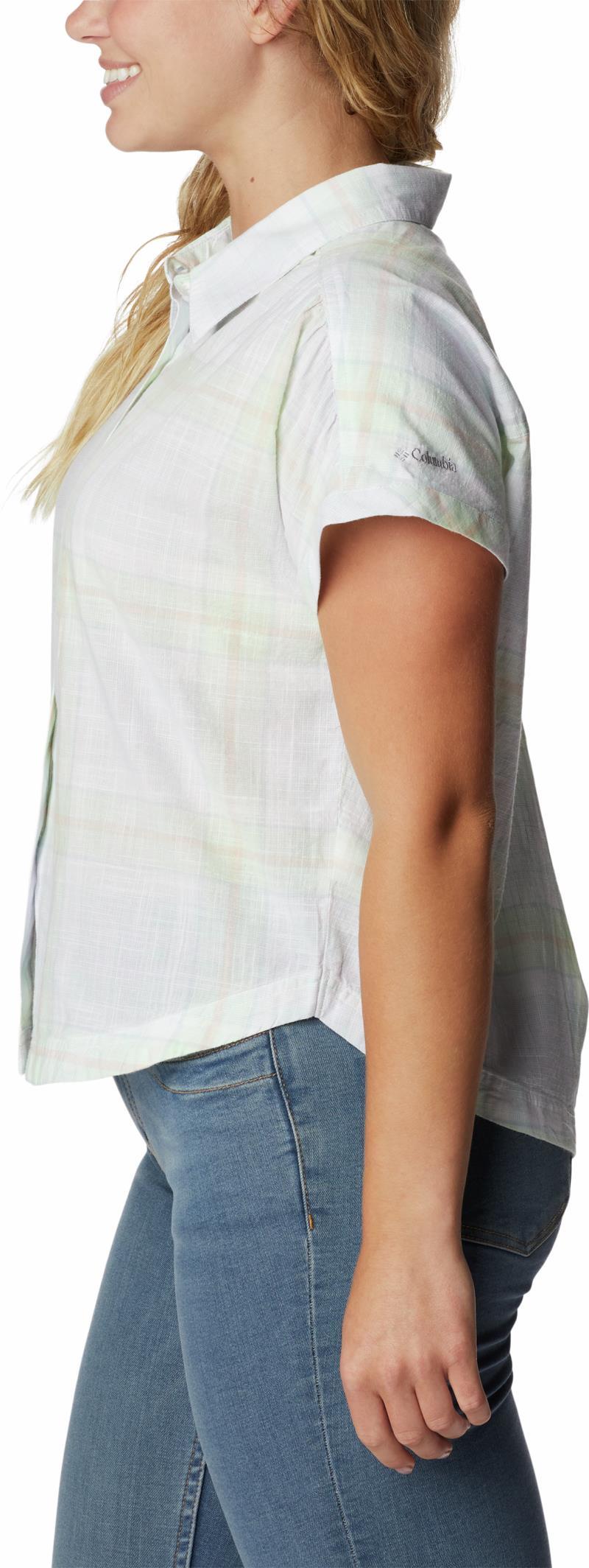 Camp Henry IV SS Shirt - Womens - White / Multi Plaid 6