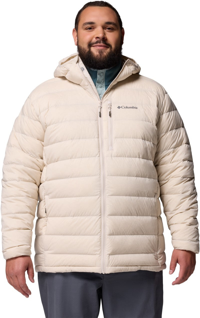 Drift Peak Stretch Down Hooded Jacket, Tall - Mens - dark stone 1