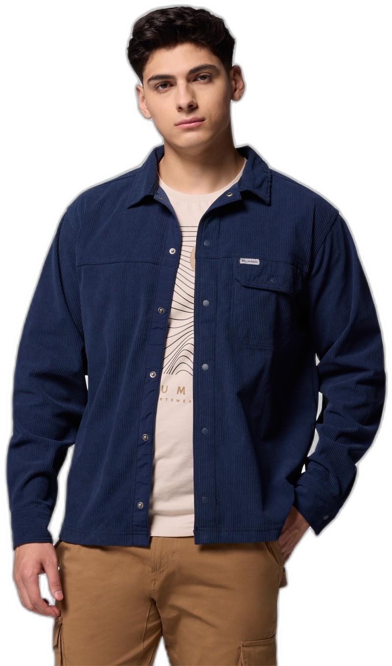 Flare Gun Corduroy Shirt - Mens - collegiate navy 1