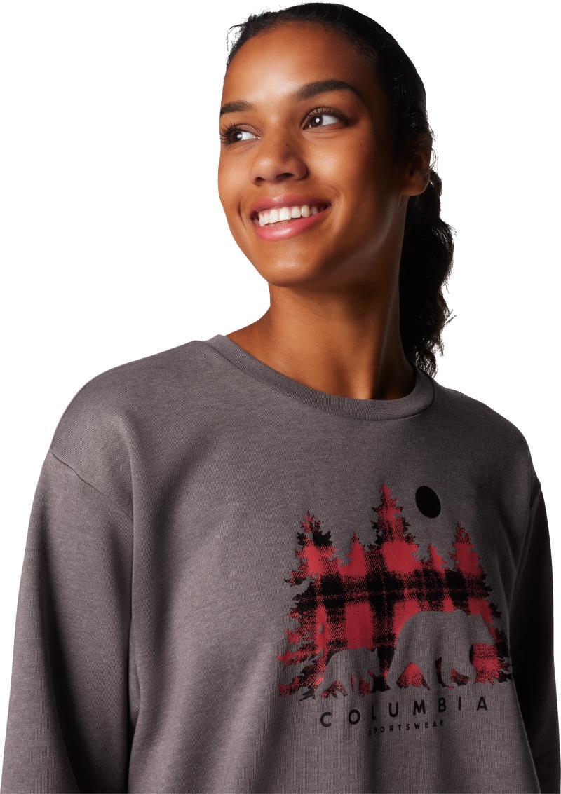 Hart Mountain Crew III - Womens - city grey / treehome omblur 1