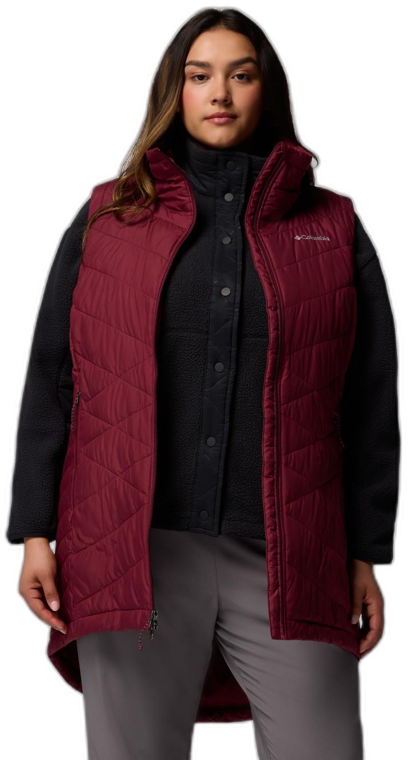 Heavenly II Long Vest, Extended - Womens - rich wine 1