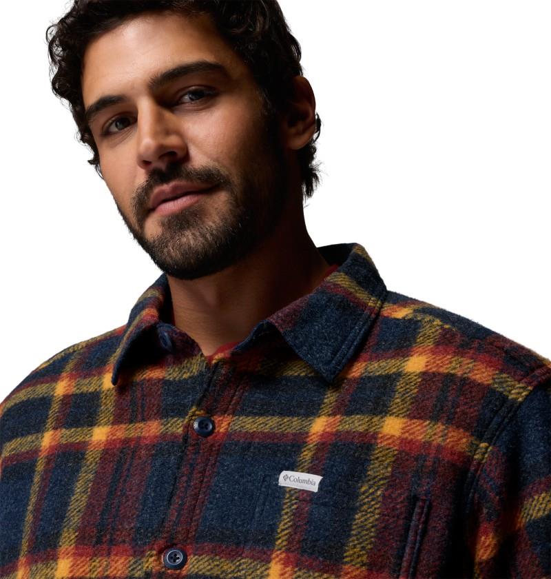 Hunter Arch Shirt Jacket - Mens - collegiate navy track plaid 1