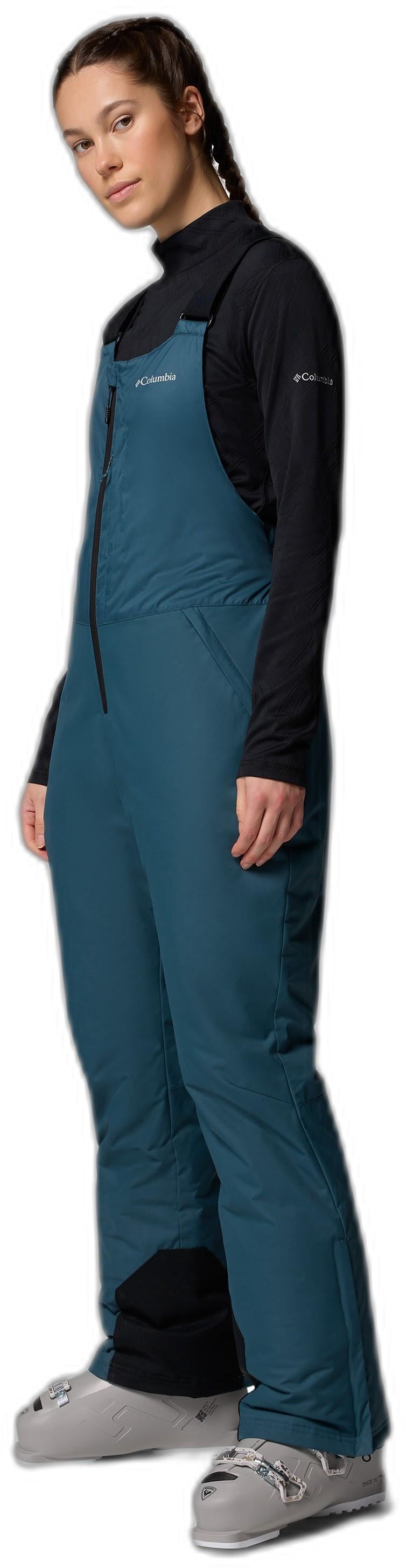 Iceventure II BIbs, Long - Womens - everblue dobby 1