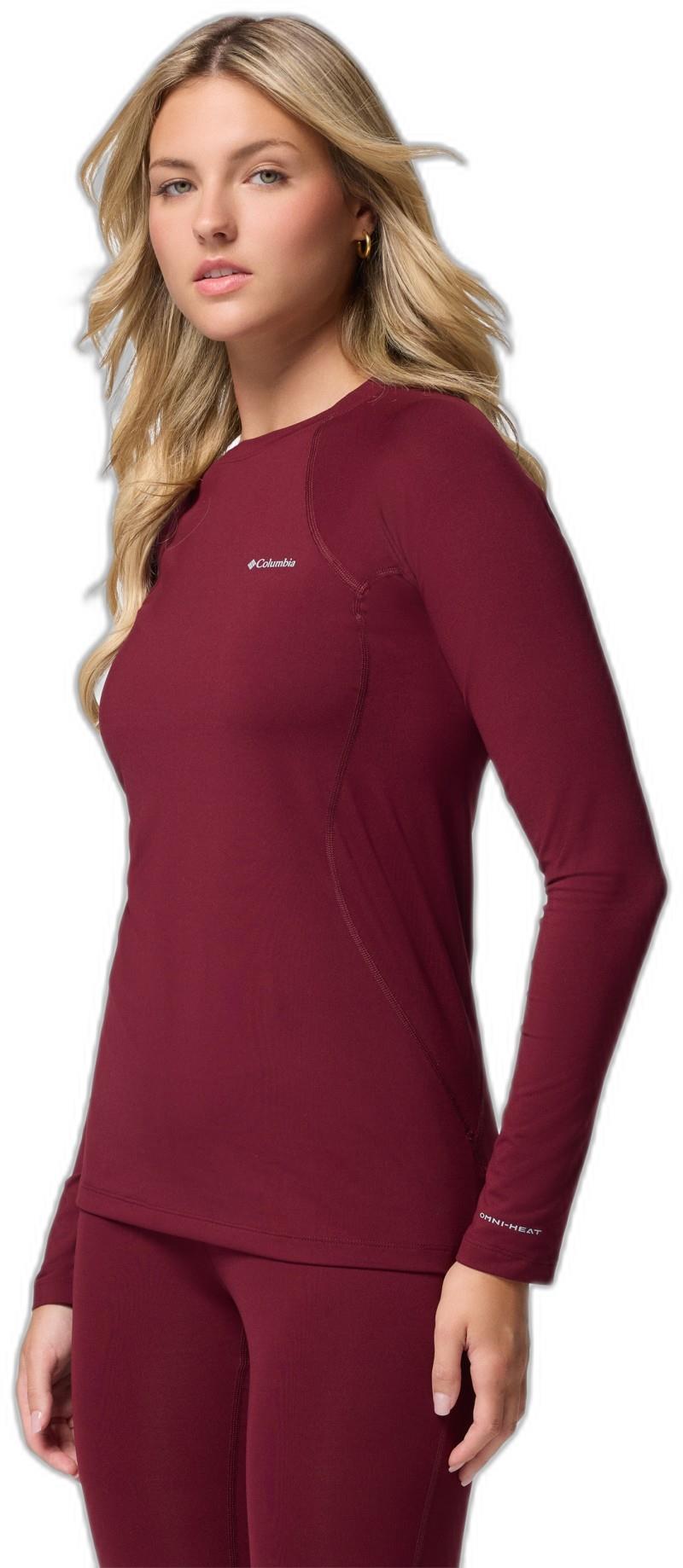 Midweight Stretch LS Top - Womens - rich wine 1