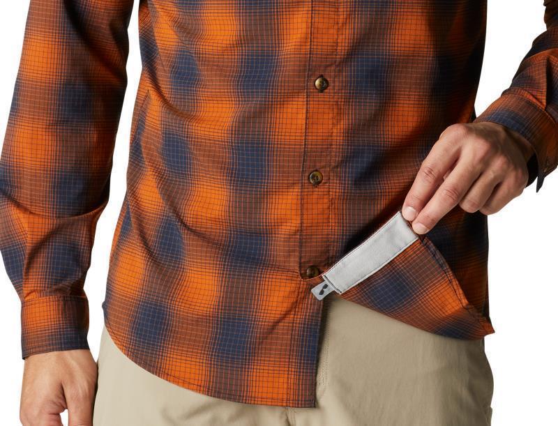 Newton Ridge II Plaid LS - Mens - Warm Copper Soft Ombre 7