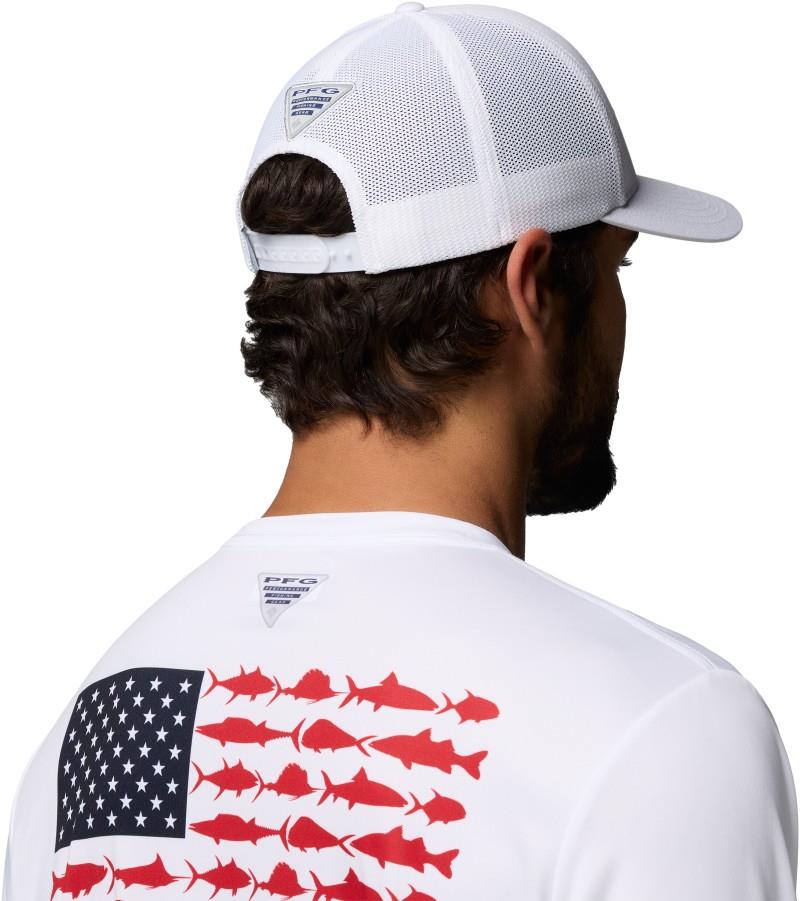 PFG Mesh 3D Stretch Snapback - white / multi colored weld 1