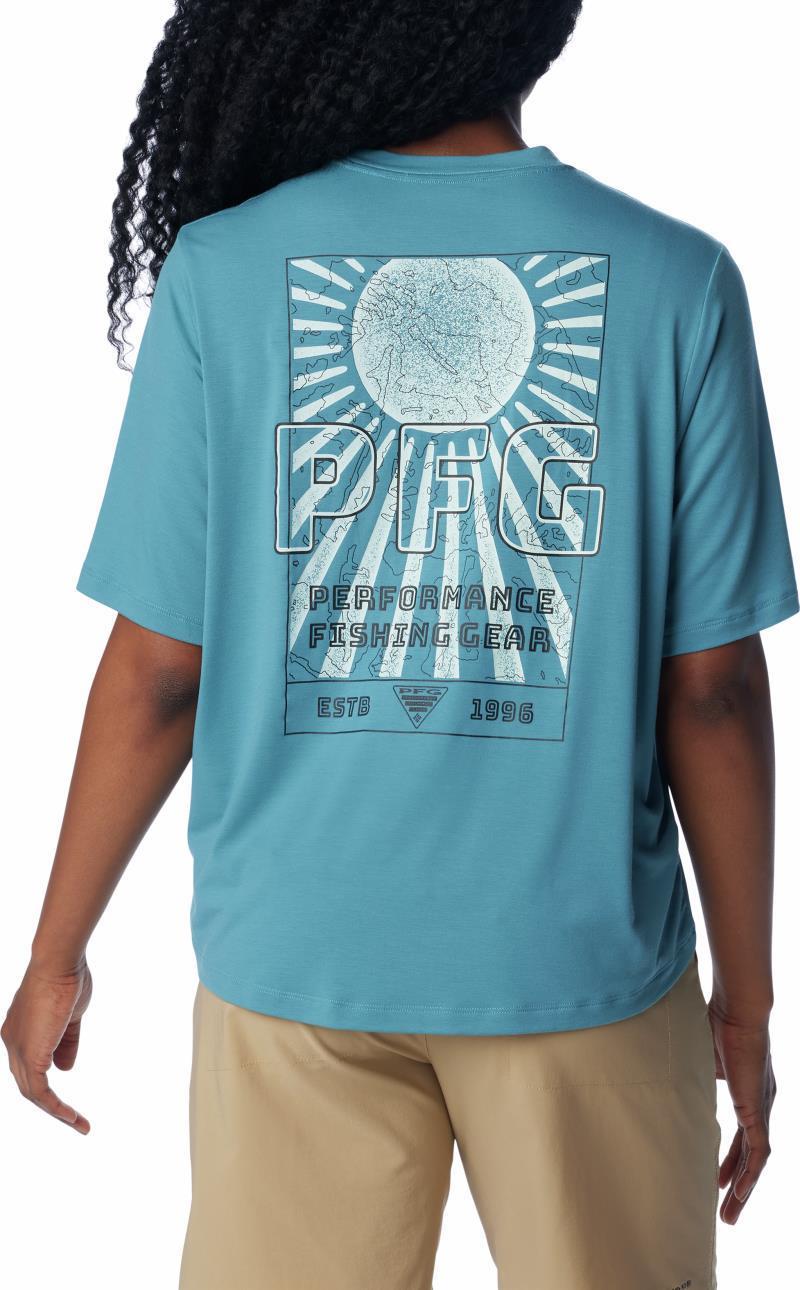 PFG Uncharted Tech Tee SS - Womens - Canyon Blue / W Uncharted 2