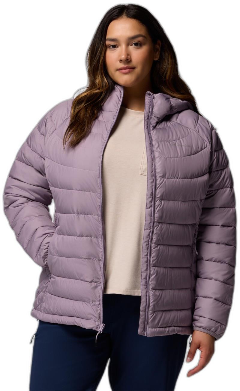 Powder Lite II Hooded Jacket, Extended - Womens - shale purple 1