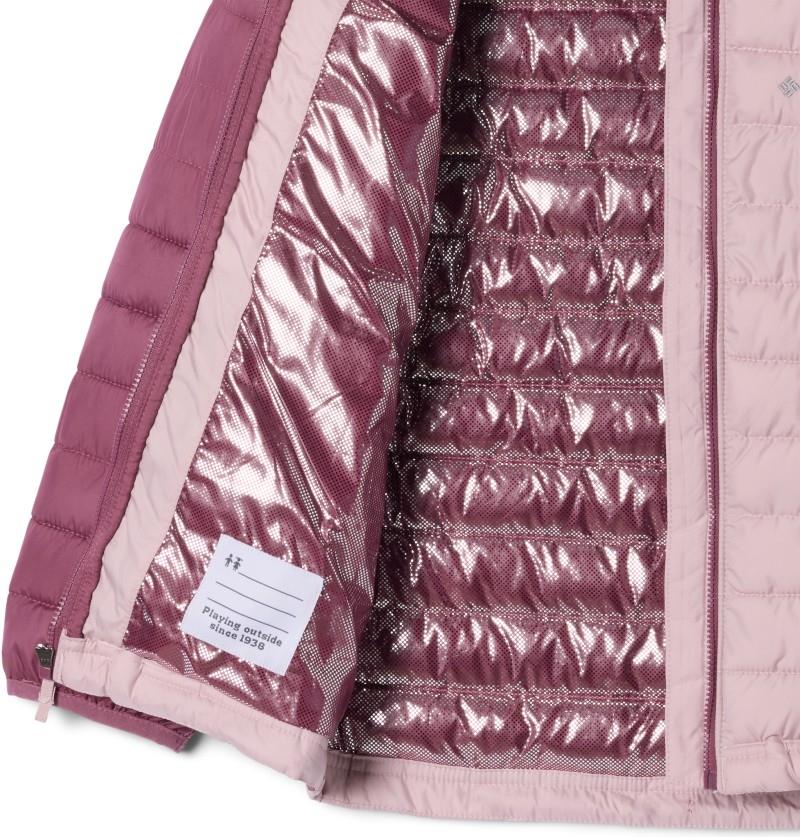 Powder Lite II Hooded Jacket - Youth Girls - mineral pink / antique mauve 1