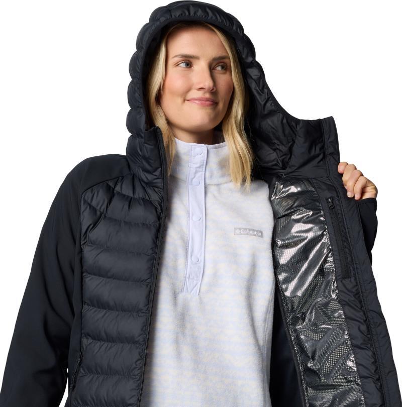 Powder Lite II Hybrid Hooded Jacket - Womens - black 1
