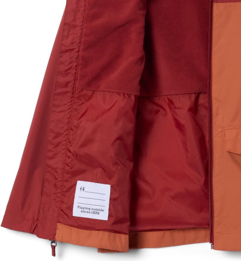 Rain-Zilla II Jacket - Youth Boys - red oxide / teak brown 1