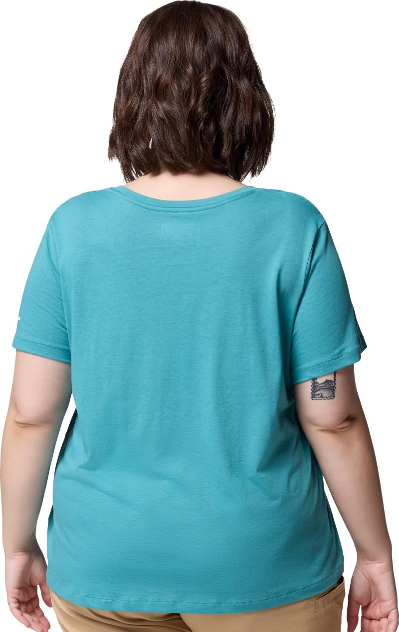 Ruby Springs Graphic Scoop Neck SS, Extended - Womens - teal / botanical gem 1