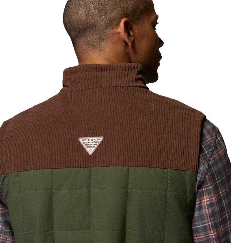 Saddle Point Insulated Vest - Mens - surplus green / tobacco 1