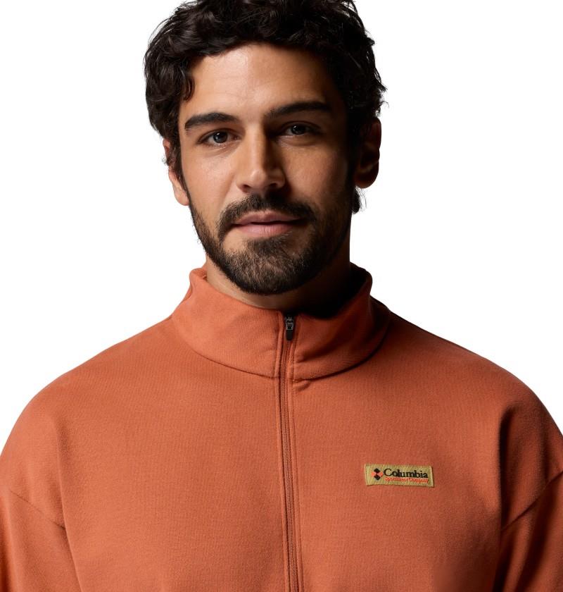 Sauvie Sky Knit 1/4 Zip - Mens - teak brown 1