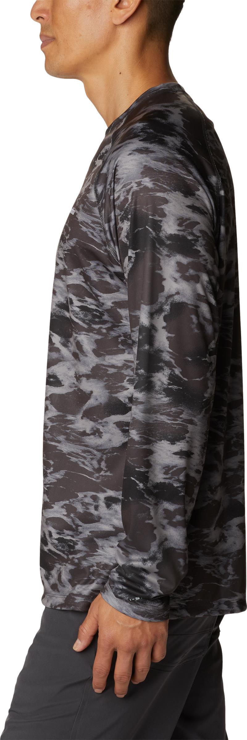 Summerdry Printed LS - Tall - Mens - black natureal waves 1