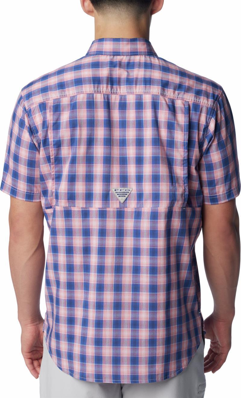 Super Bonefish SS Shirt - Mens - Sunset Red Ombre Check 2