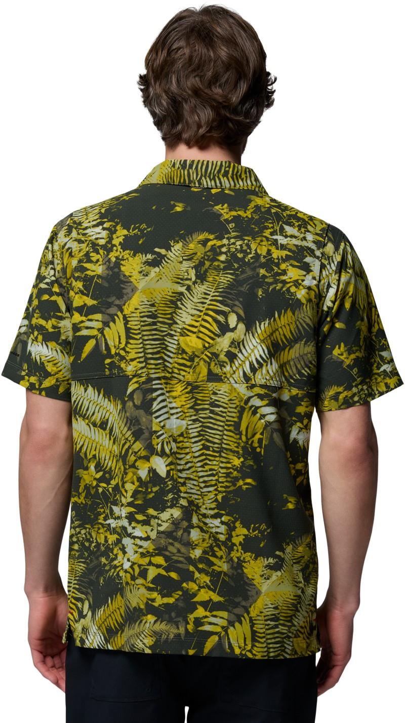 Tech Trail Utility Printed Woven SS - Mens - antique moss / geofern greenscape 1