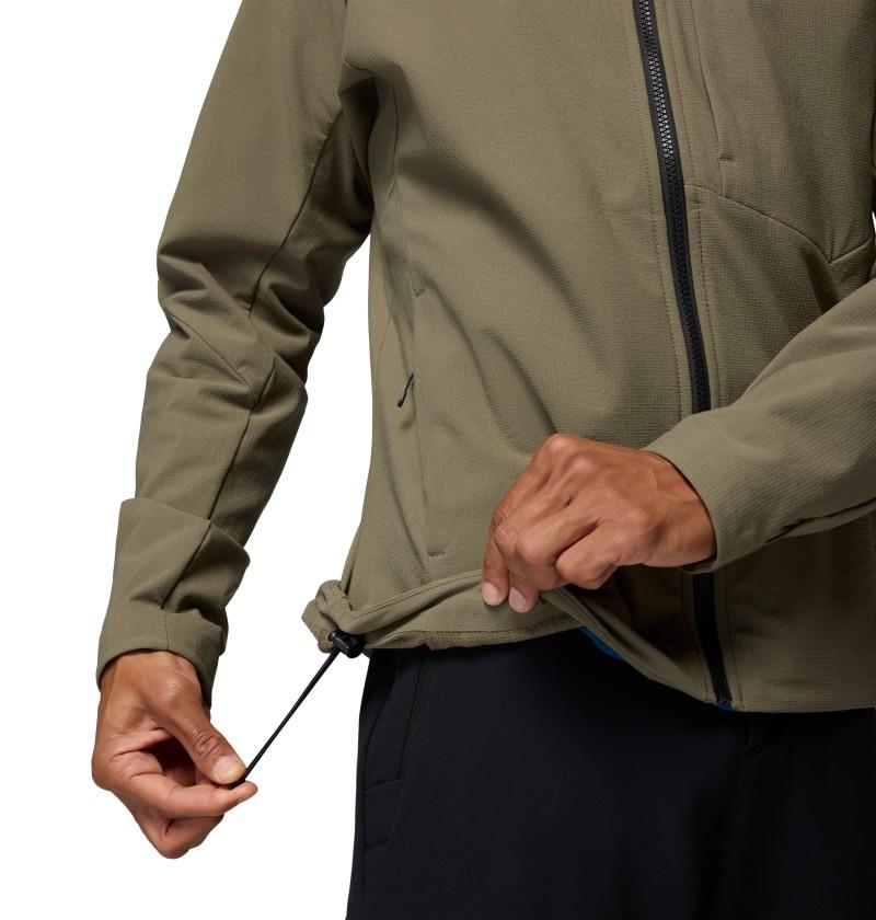 Tennent Mountain Hooded Softshell - Mens - stone green 1